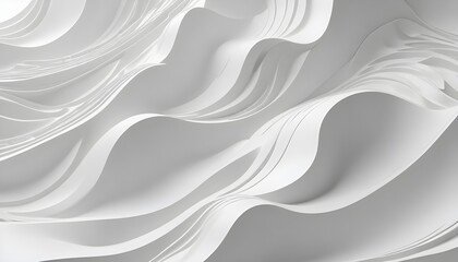 Fototapeta premium Clear Plain Shiny Soft Vintage Bokeh Cloudy Wave Like Geometric White Background or Texture