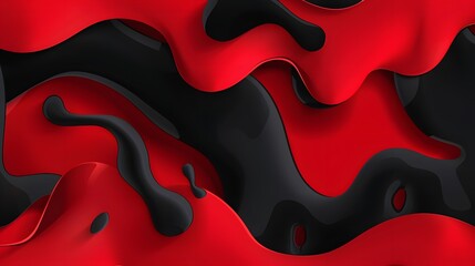 Abstract Red waves geometric background. Modern background design. gradient color. Fluid shapes composition. Fit for presentation design. website, banners, wallpapers, brochure, posters