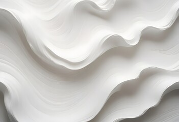 Fototapeta premium Clear Plain Shiny Soft Vintage Bokeh Cloudy Wave Like Geometric White Background or Texture