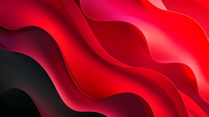 Fototapeta premium Abstract Red waves geometric background. Modern background design. gradient color. Fluid shapes composition. Fit for presentation design. website, banners, wallpapers, brochure, posters