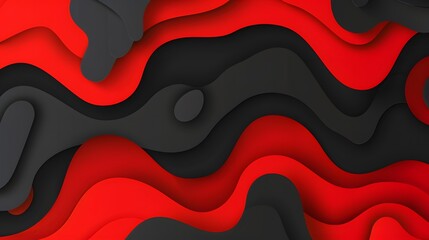 Abstract Red waves geometric background. Modern background design. gradient color. Fluid shapes composition. Fit for presentation design. website, banners, wallpapers, brochure, posters