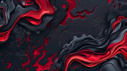Obraz premium Abstract Red waves geometric background. Modern background design. gradient color. Fluid shapes composition. Fit for presentation design. website, banners, wallpapers, brochure, posters