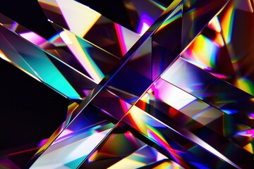 Abstract Prism Light Refractions
Vibrant and colorful abstract image showcasing light refractions through prisms, creating a dynamic and dazzling visual effect.