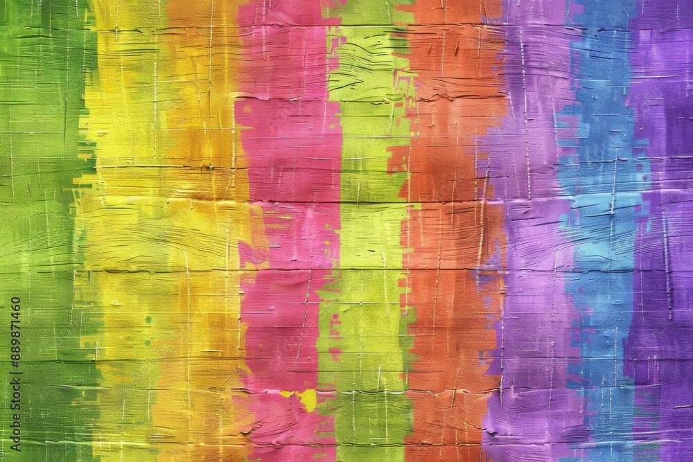 Poster vibrant abstract painting with bold colors and textures showcasing dynamic and expressive patterns i