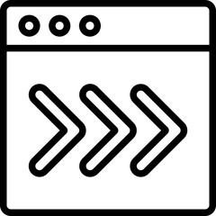 Breadcrumb Line Icon