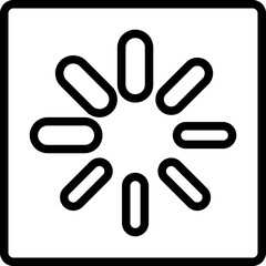 Obraz premium Loading Spinner Line Icon