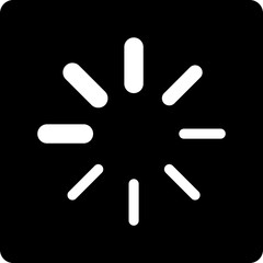 Loading Spinner Glyph Icon