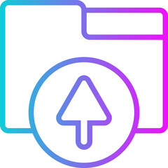 File Upload Gradient Icon