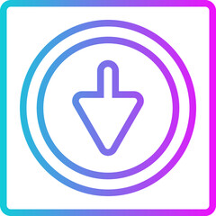 Dropdown Gradient Icon
