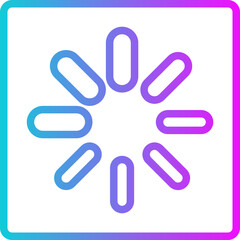 Obraz premium Loading Spinner Gradient Icon