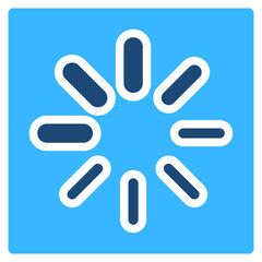 Obraz premium Loading Spinner Solid Color Icon