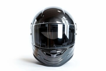 Naklejka premium Motorbike Helmet, isolated on white