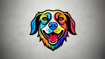 Fototapeta premium Aesthetic watercolor style animal high quality logo background