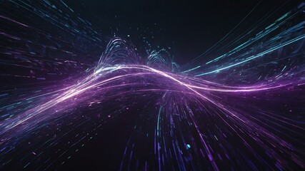 Fototapeta premium cubism flow and purple ray with speed of futuristic pa background