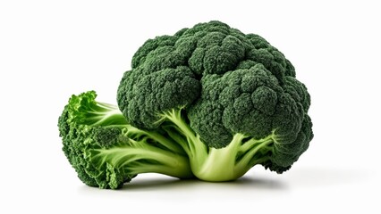  Fresh vibrant broccoli crown perfect for a healthy meal