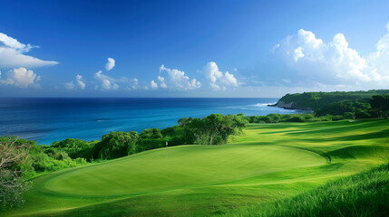Golf Course with an Ocean View