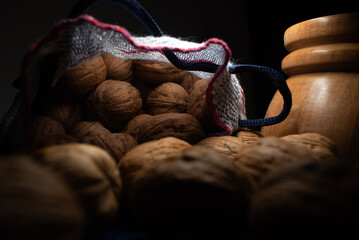 Comida. Conjunto de nueces Chandler dentro de saco. 2.