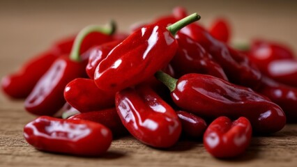  Bright red peppers fresh and ready to spice up your kitchen