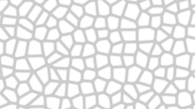 mozaic tile animation background, abstract white and gray background animation