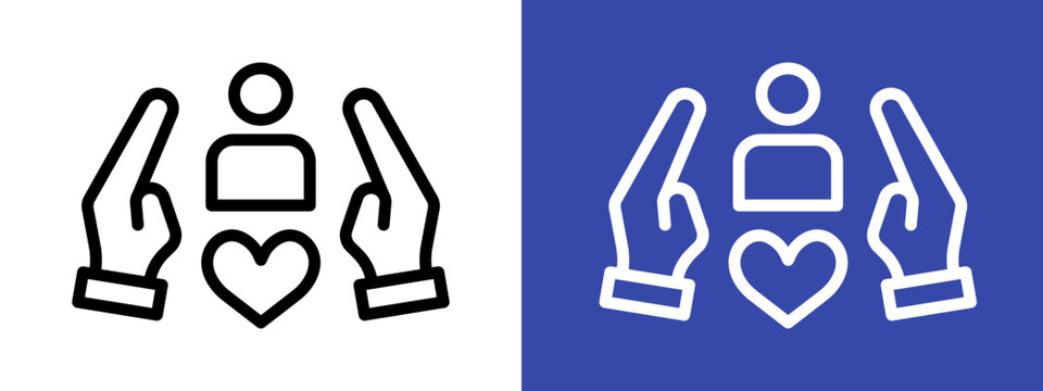 Customer care logo sign set vector outline