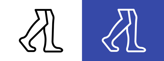Legs logo sign set vector outline