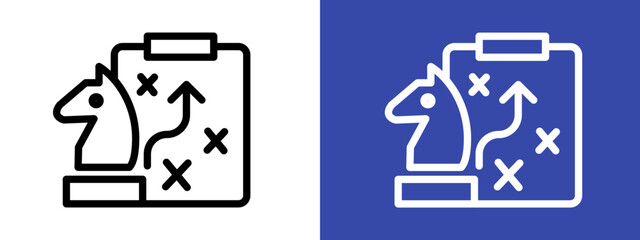 strategy logo sign set vector outline