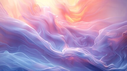 Obraz premium Abstract dreamy pastel hues blending seamlessly, creating a serene and ethereal visual experience, perfect for backgrounds and creative projects.