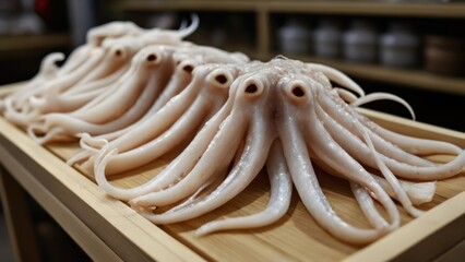  Freshly caught octopi ready for market