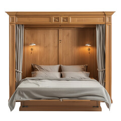 Cozy Wooden Murphy Bed