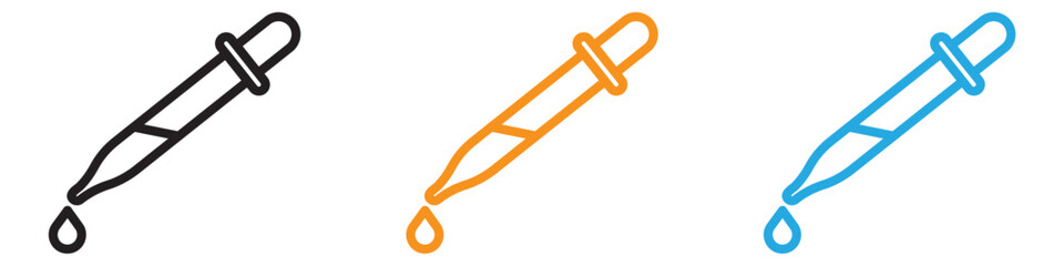 Dropper vector logo set collection for web app ui 