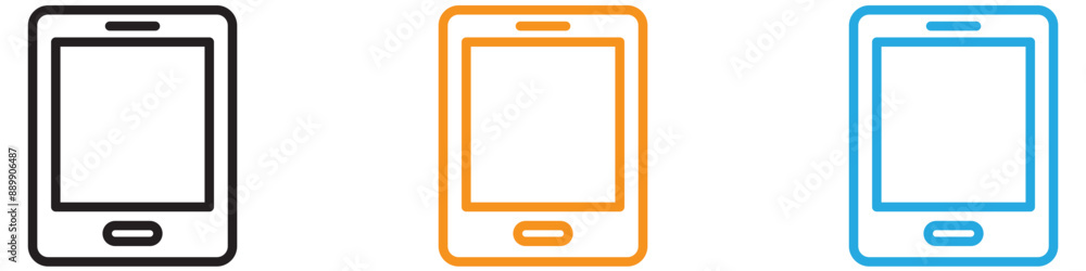 Poster tablet vector logo set collection for web app ui