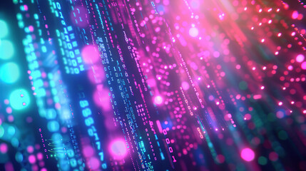 Fototapeta premium Abstract communication and future technology data flow