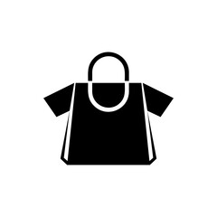 A sleek logo featuring a black bag and shirt, symbolizing modern style and simplicity. Ideal for a fashion brand focusing on minimalist, versatile clothing.