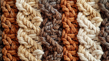 Crochet Yarn Texture Fabric Pattern Close Up HD Background