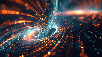 Abstract communication and future technology data flow