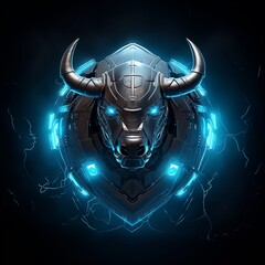 Fototapeta premium Surreal animal bull