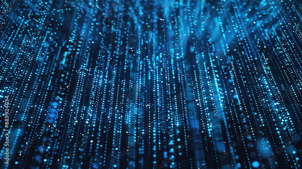 Wall mural abstract communication and future technology data flow