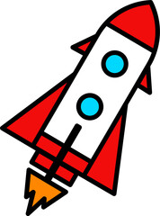 Rocket launch icon