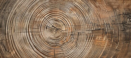 Fototapeta premium Close-up of Tree Trunk Growth Rings