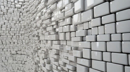 White background of architecture and technology