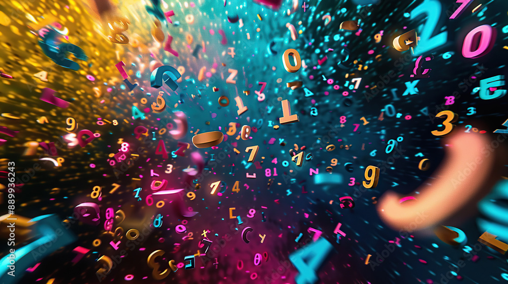 Aufkleber abstract communication and future technology data flow