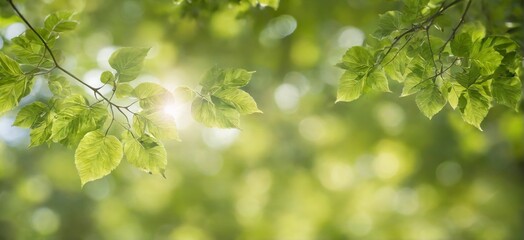 close-up branch tree green leaves leaves are focus