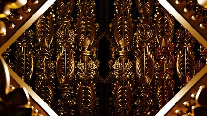 Luxury Decorative Floral Frame Ornamental is motion footage for festival films and cinematic in art deco scene. Also good background for scene and titles, logos