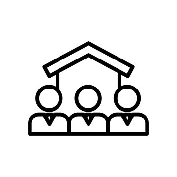 recommend clip art: roommates icon Black line art vector logo
