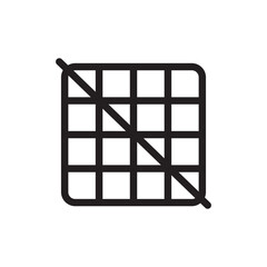 Off the Grid icon Black line art vector logo
