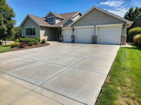 smooth concrete driveway in des moines iowa
