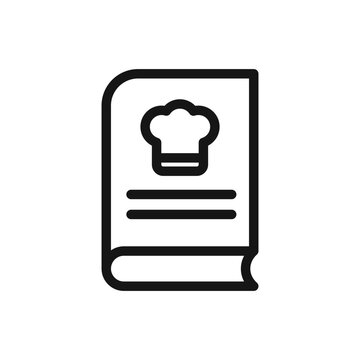 recommend clip art: recipe book icon Black line art vector logo