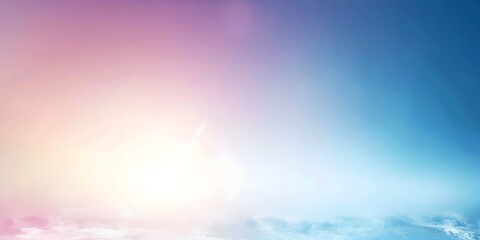 Obraz premium Gradient Backdrop from Light Blue to White for Modern Product Presentation Concept with Vibrant Tones and Copy Space