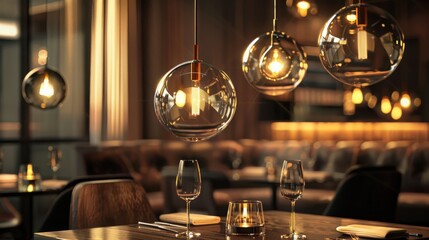 Naklejka premium Explain how statement lighting can serve as a focal point in interior design