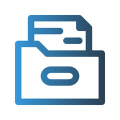 File outline icon. with gradient colors suitable for interfaces, websites, UI and mobile apps.